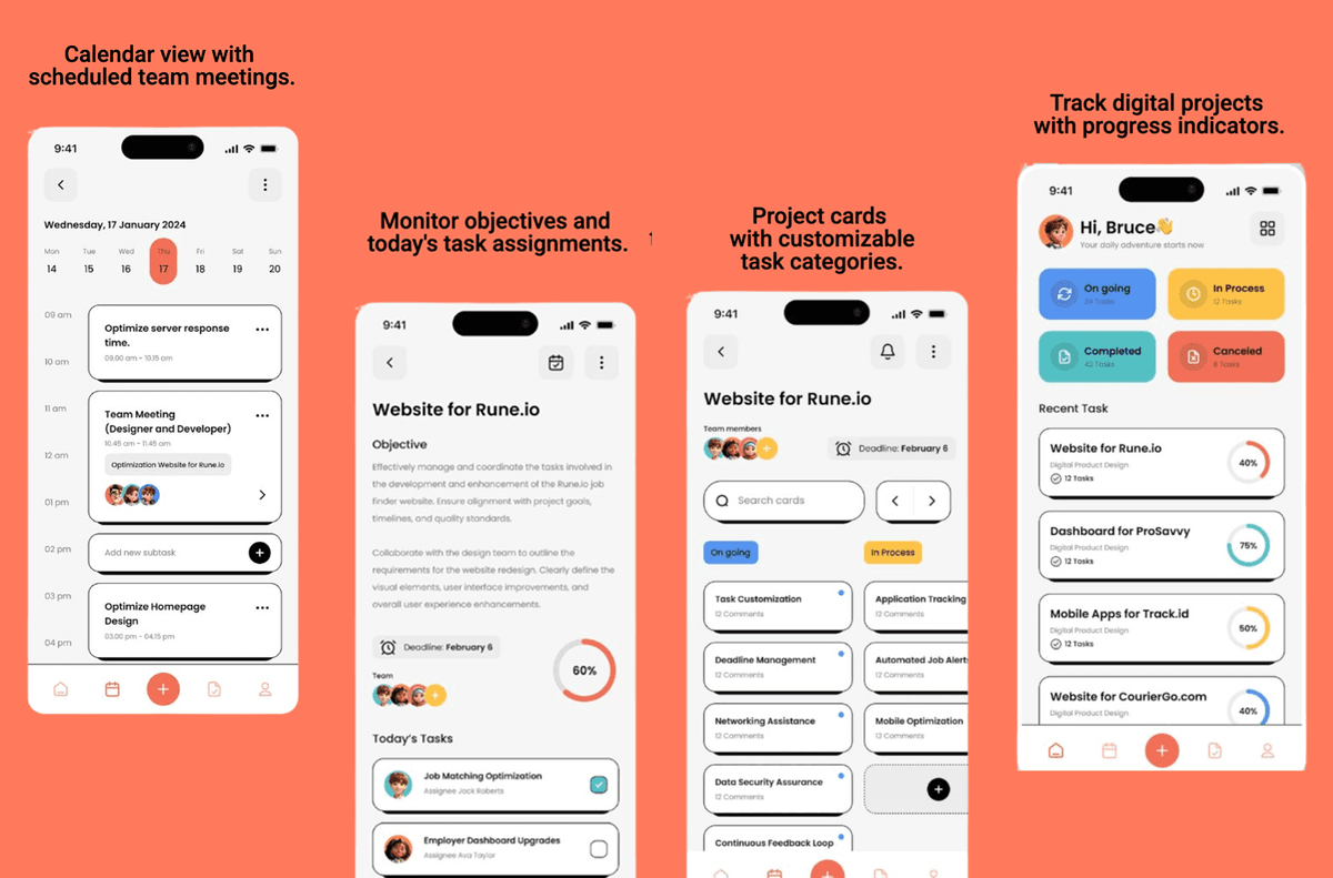 Capture d'écran de l'application Streamline